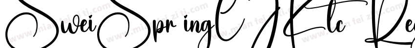 SweiSpr ingCJKtc  Regular字体转换